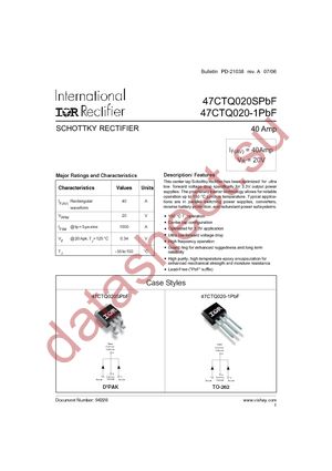 47CTQ020SPBF datasheet  